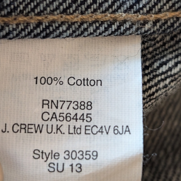 💙J.Crew trucker jacket, indigo blue denim - Picture 4 of 4